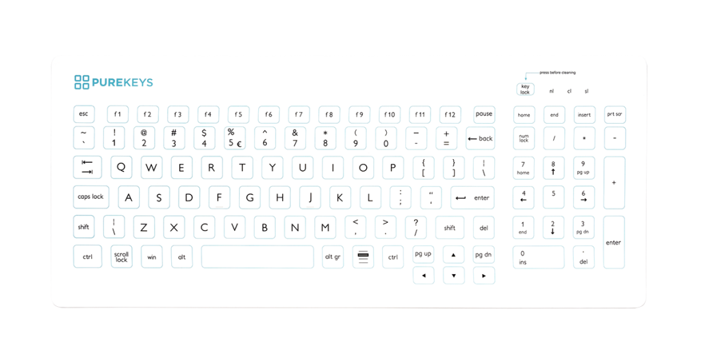 Compact Medisch Toetsenbord van Purekeys