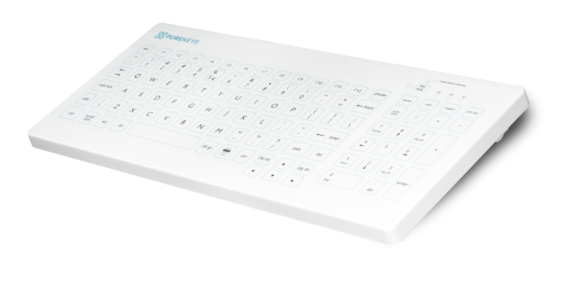 Purekeys Compact Fixed Angle medical keyboard